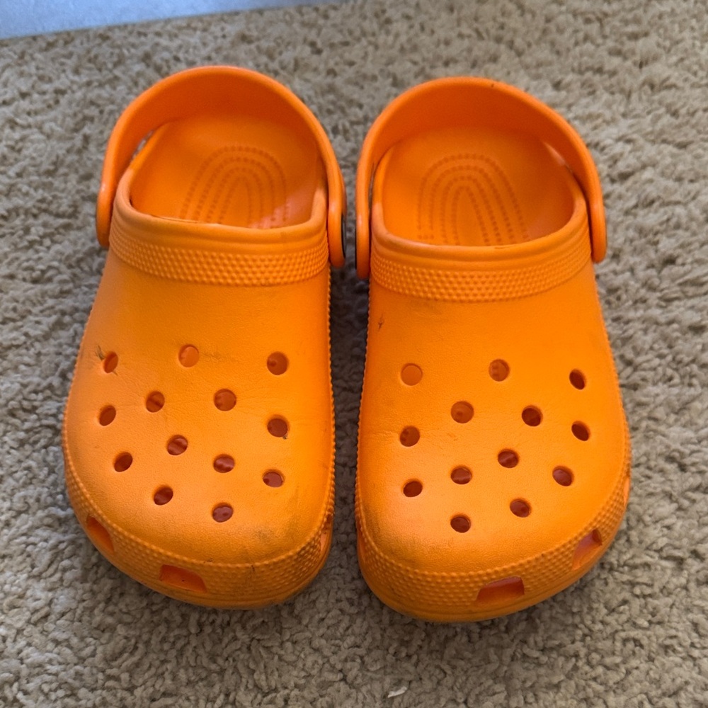 Orange Kids Crocs